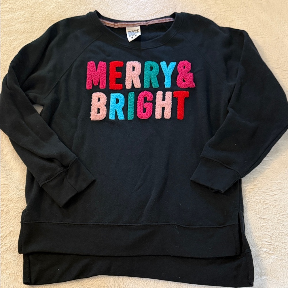 Merry & Bright Christmas Sweater, size M